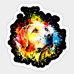 Labrador watercolor Sticker